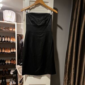 Kay Unger Silk Strapless Cocktail Dress